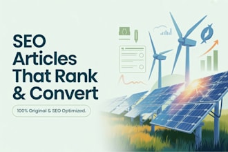 write SEO blog posts and articles for solar energy and renewable energy business
