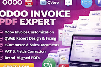 setup odoo invoice pdf and odoo ecommerce report documents using qweb xero crm
