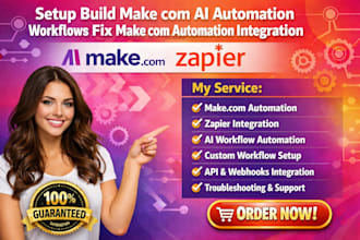 setup build make com ai automation workflows fix make com automation integration