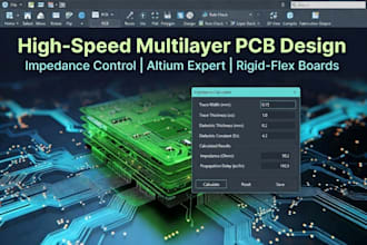 design high speed multilayer pcb with impedance control in altium rigid flex pcb