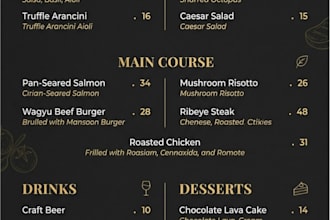design a professional menu design, restaurant menu, food menu, digital menu