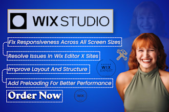 fix responsiveness of wix studio or editor x website