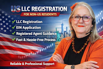 register US llc for non residents with ein and full compliance