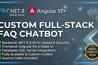 build a custom faq chatbot with net and angular for your business
