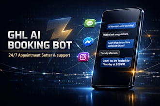 build a ghl ai chatbot and ai booking bot for lead gen