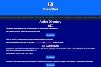 script active directory tasks with powershell