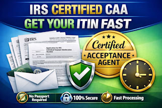 get your itin number fast as an caa for non us residence