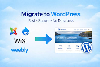 convert or migrate website from joomla drupal lovable weebly or wix to wordpress