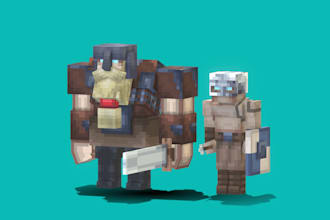 create minecraft mob models and animations in blockbench