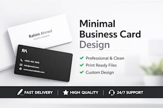design a modern and professional business card