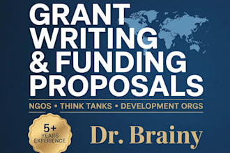 write compelling grant proposals and funding application for your ngo or project