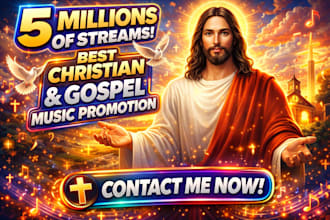 professional do gospel music promotion, christian spotify music promotion
