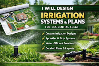 design irrigation systems and plans for residential areas