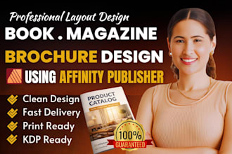 design and format books, magazines, flyers and brochures in affinity publisher
