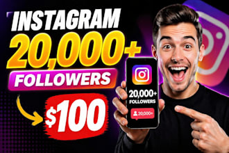 grow 20k instagram followers instant