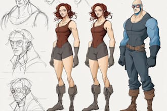 draw a character sheet for you