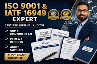 do iso 9001 and iatf 16949 internal auditor and quality documentation