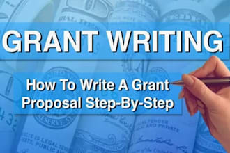 write nonprofit grant proposal, church grant, and faith based grant research USA