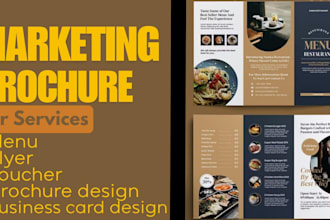 design professional marketing brochure for business brand