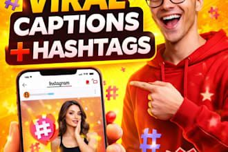 write viral instagram captions and reels captions with hashtags