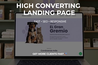 reate a professional landing page that converts visitors into customers