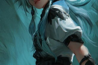 design highest quality anime art drawing