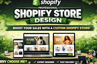 design and redesign a modern shopify store