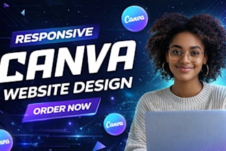 canva website design canva landing page canva website business website