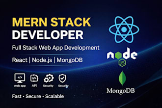 be your mern stack developer for full stack web apps