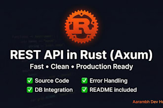 build a rest API in rust using axum