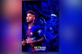 design an epic football poster or matchday poster for you