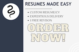 create or tweak work resumes