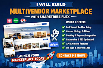 build multivendor sharetribe flex marketplace website sharetribe online store