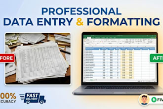 do professional data entry, data merging, data formatting