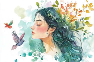 paint a watercolor illustration