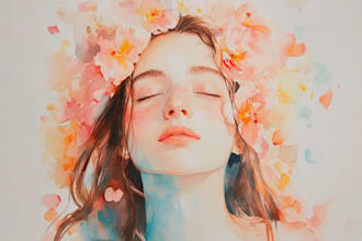 design a watercolor illustration
