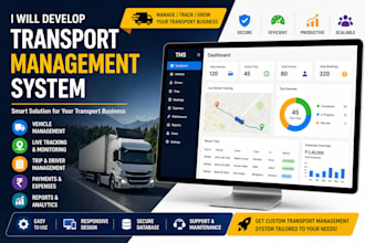 develop a transport management system with tracking, billing and erp features