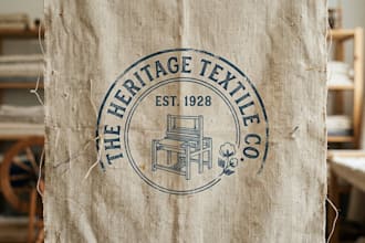 design a unique textile logo for your brand