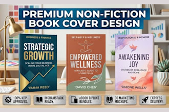 design non fiction book cover business book cover self help, kindle ebook cover