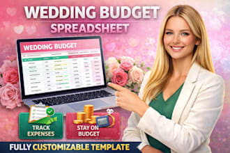 create a wedding budget spreadsheet to track expenses and save costs