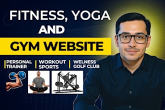 create gym fitness yoga or personal trainer website with membership