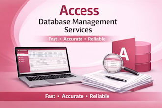 create and manage microsoft access database for your business