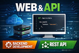 build a web app or backend API for your project