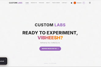 build custom interactive and functional websites