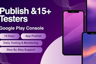 publish apps to google play and provide 12 testers