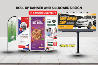 design retractable banner, roll up banner, pull up banner, banner in 24 hours