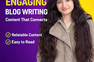 write engaging self improvement and relatable blog articles that connect deeply