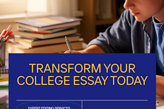 edit and provide feedback on college admissions essays