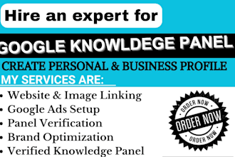 create verified google knowledge panel for entrepreneur