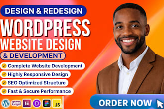 build b2b ai wordpress website, SEO, design or redesign, elementor, woocommerce